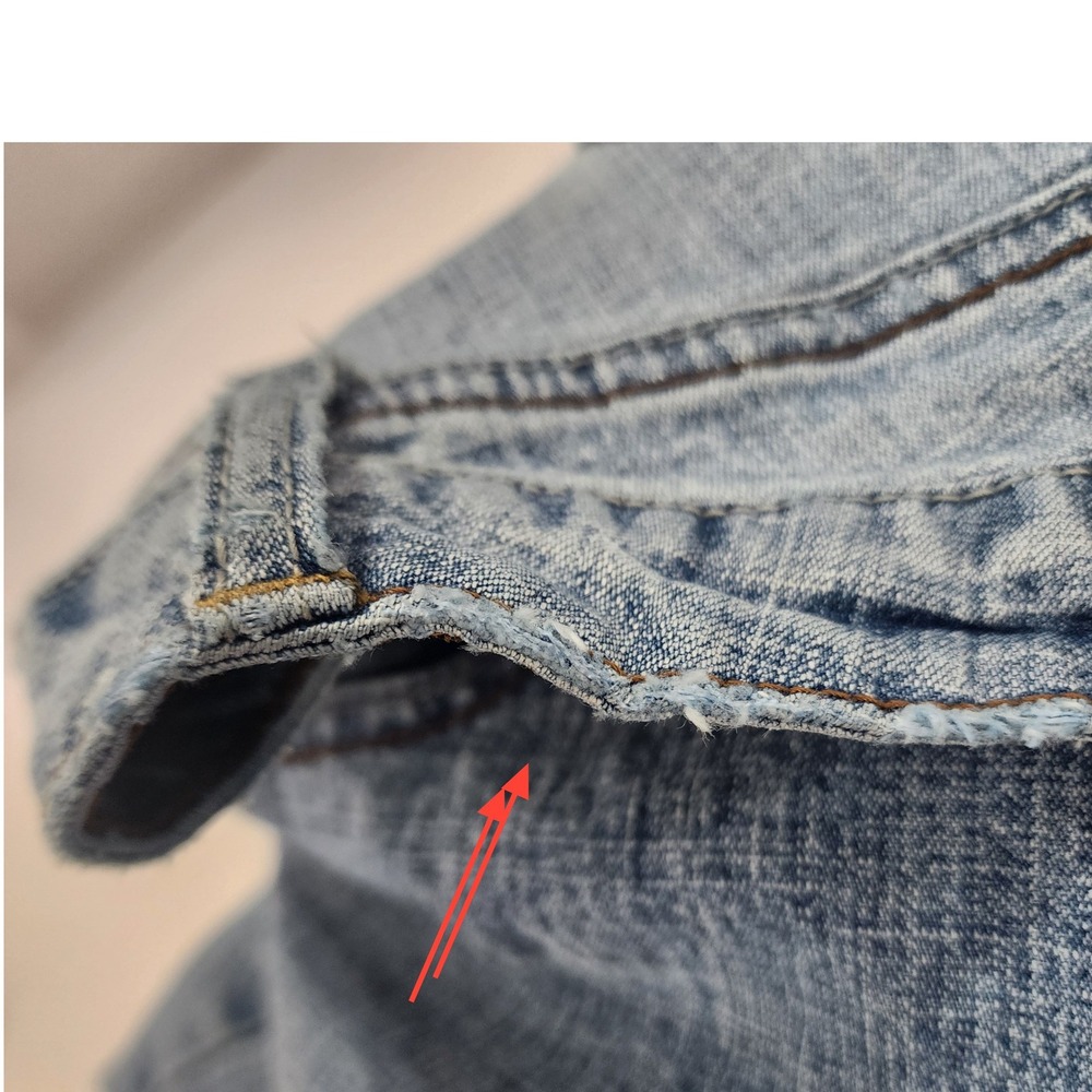 Vintage LEI Sophia Hiphugger Jeans Y2K Embroidered Low Rise Light Wash Size 18 - Picture 9 of 13